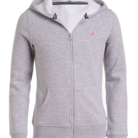 Nautica Little Girls Zip-Up Fleece Hoodie - Picture 1 of 1